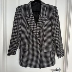 LABOD | Vintage Houndstooth Oversized Blazer